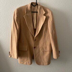 Beige camel hair blazer